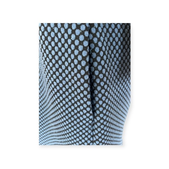 HD in Paris dress blue black pattern v neck circles XS - Picture 7 of 9